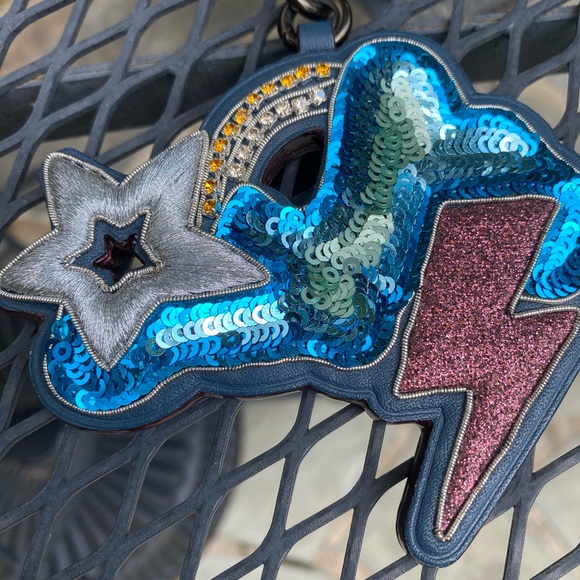 EUC Coach Shooting Star/Lightning Cloud Keychain - Picture 2 of 6